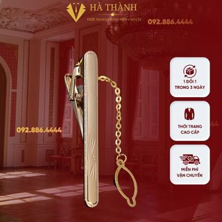 Kẹp Cavat Hợp Kim Chống Gỉ Màu Vàng Kim Thiết Kế Cao Cấp Sang Trọng Đa Dạng Mẫu Mã Sử Dụng Đi Làm Dự Tiệc