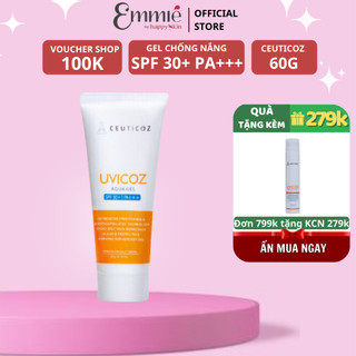 Kem gel chống nắng dưỡng ẩm Ceuticoz Uvicoz Aqua Gel SPF 30+ PA+++ 60g CHÍNH HÃNG