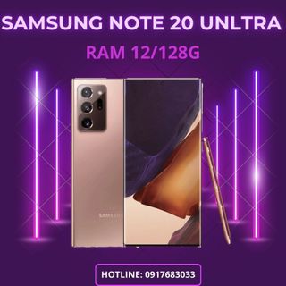 ĐIỆN THOẠI SAMSUNG NOTE 20 UNLTRA MÁY ĐẸP NGUYÊN ZIN RAM 12/128G BẢN MỸ 2 SIM