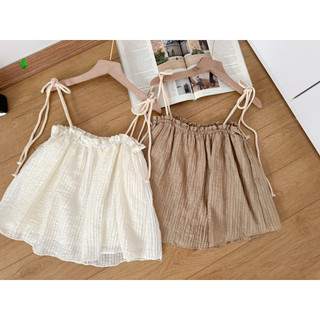 Áo dây babydoll nơ