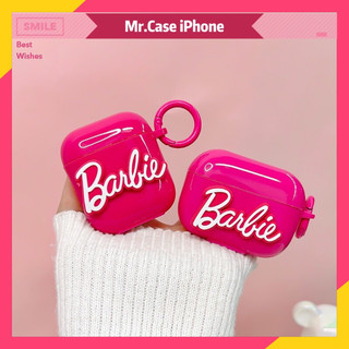 Case AIRPOD 1/2/3/Pro 2 Vỏ Đựng Ốp Bảo Vệ Tại Nghe Bluetooth Hình Barbie Màu Hồng Xinh - Mr.Case