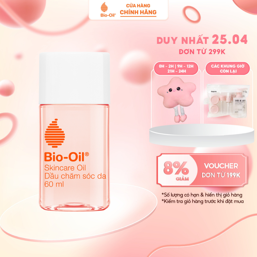 Dầu chăm sóc da giúp cải thiện rạn da, mờ sẹo và đều màu da - BIO-OIL SKINCARE OIL (chai 60ml)