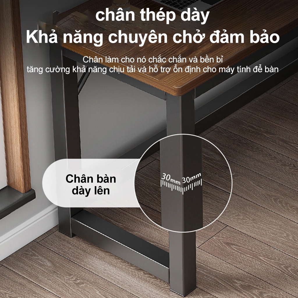Bàn làm việc chữ L tiện dụng, đa năng, rộng rãi | BigBuy360 - bigbuy360.vn
