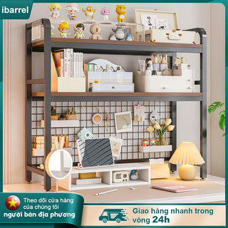 Kệ để màn hình máy tính Kệ đựng sách vở để bàn làm việc tiết kiệm gian phía trên bàn làm việc