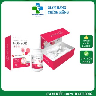 Combo 02 hộp viên ngậm trắng da toàn thân ponsor