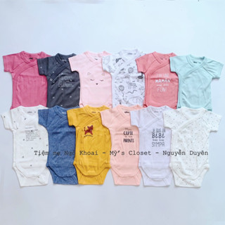 [MD99]Hot- GEMO- sinh non/6kgBody chip cài chéo ngắn tay hãng xuất Pháp cho bé 0-10kg