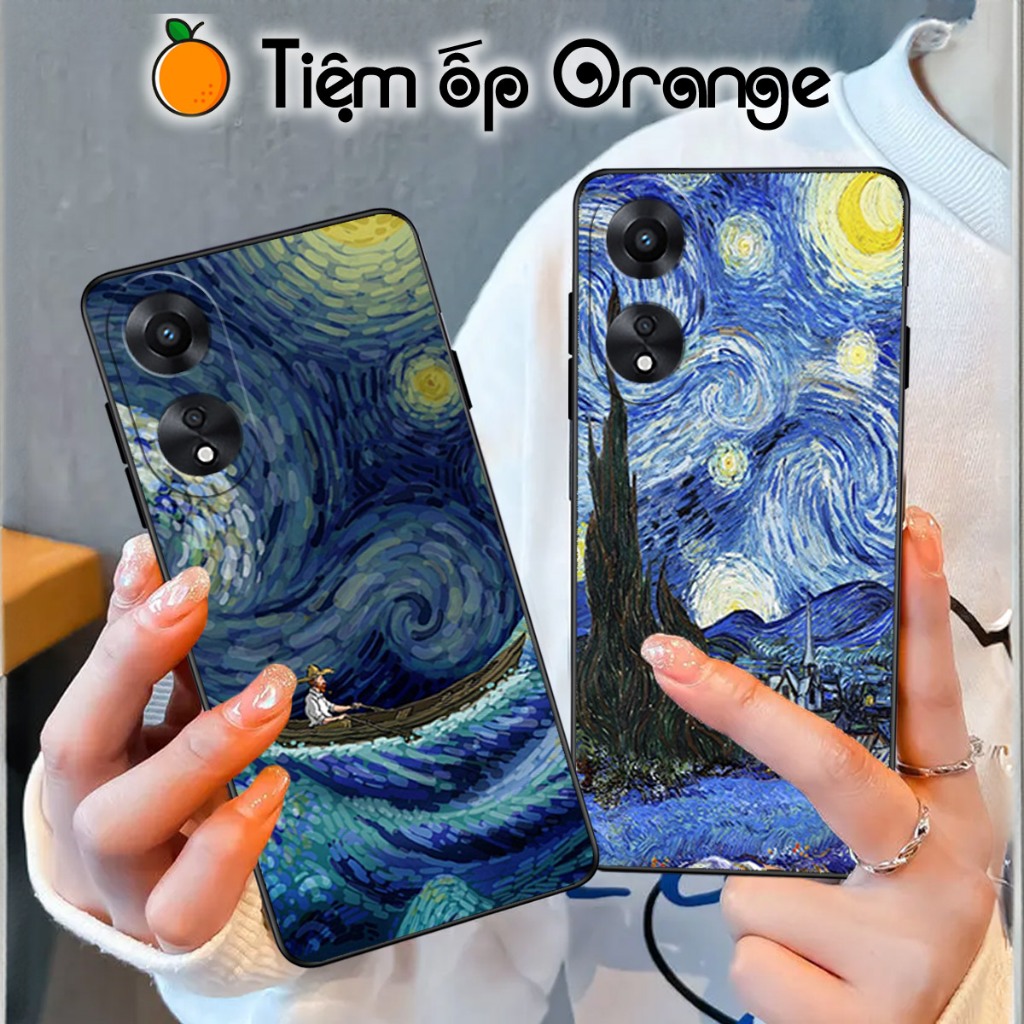 Ốp lưng Oppo A58 / A58 5G - Ốp Oppo in hình tranh sơn dầu, Van Gogh