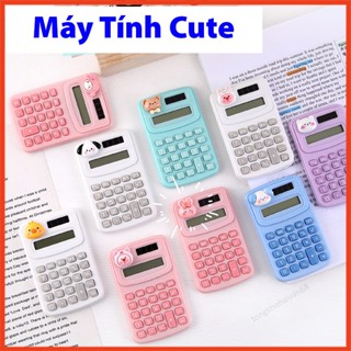 Máy tính cầm tay bỏ túi  màn hình 8 số cho học sinh nhiều hình dễ thương xinh xắn họa tiết hoạt hình đáng yêu màn
