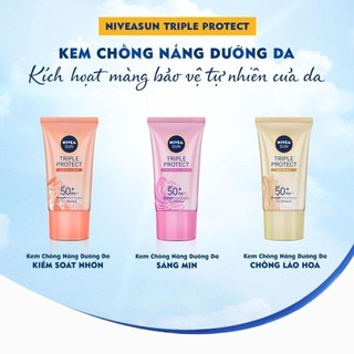 Kem chống nắng nivea sun triple protect spf50 pa+++