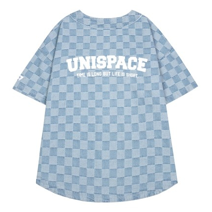 Áo khoác sơ mi, áo bóng chày Uníspace tay lỡ form unisex nam nữ denim | BigBuy360 - bigbuy360.vn