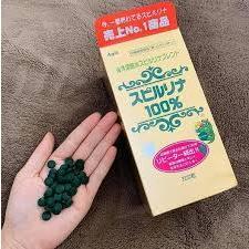 (Chính hãng) Tảo Nhật, Tảo Xoắn Nhật, Tảo Vàng, Tảo Spirulina Nội Địa Nhật Bản Hộp 2200 Viên