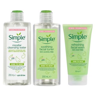 Sữa Rửa Mặt Tẩy trang Nước hoa hồng SIMPLE 150ml