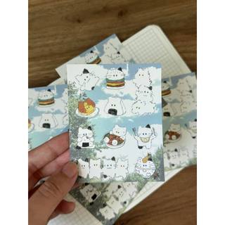 Sticker Mèo Xanh (ảnh thật) - namise.co