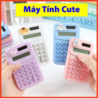 Máy tính cầm tay bỏ túi dễ thương xinh xắn họa tiết hoạt hình đáng yêu nhiều hình màn hình 8 số cho học sinh