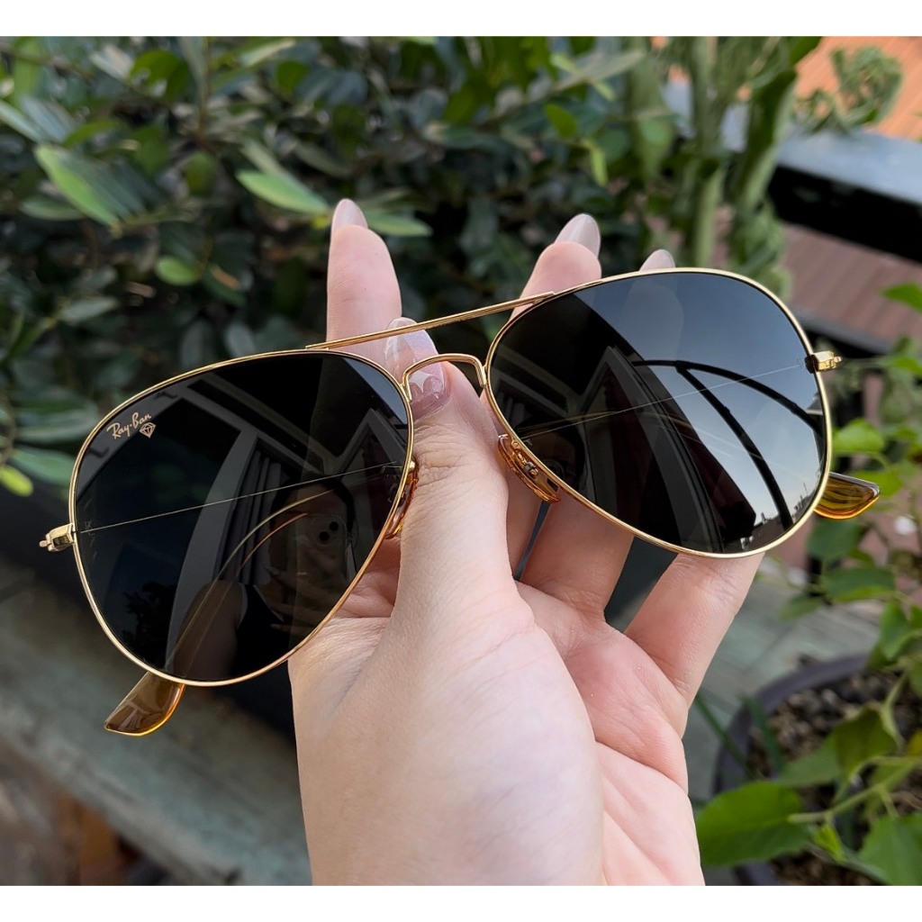 [ Hình Thật ] Mắt Kính RayBan Bọc Vàng 12K Nguyên Zin / 2hand New 95%