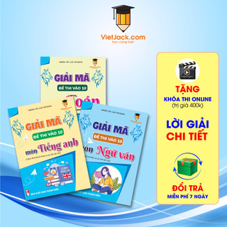 Sách ôn thi vào 10 Toán, Văn, Anh tỉnh Hà Nội, Hồ Chí Minh VietJack