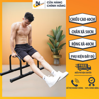 Xà kép mini, parallettes, khung chống đẩy size XL (Cao 40cm) Đại Nhân sơn tĩnh điện, chất liệu thép, sơn tĩnh điện