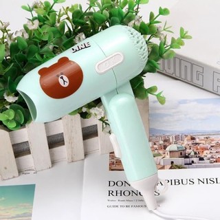 Mấy sấy tóc mini hình thú, thiết kế gấp gọn, máy sấy tóc mini icon siêu kute hình thú