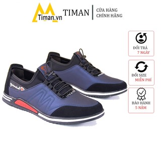 Giày thể thao nam sneaker cổ cao chất liệu da đế cao cao cấp độn đế đẹp bảo hành 1 năm LV09 TIMAN