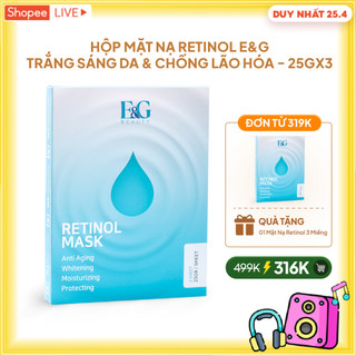  Mặt nạ Retinol E&G phục hồi, siêu cấp ẩm, làm trắng và căng bóng da 25g