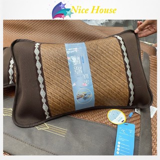 Vỏ gối đầu mây đan thoáng mát kích thước 30x50 _ nice house