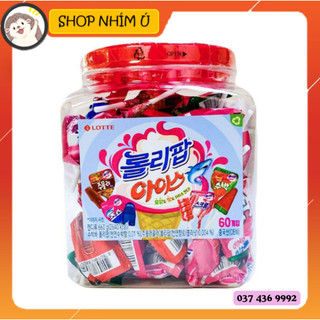 Hộp 60 chiếc kẹo mút Lotte Lolipop mix vị trái cây