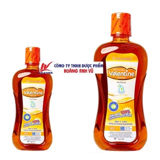 NƯỚC SÚC MIỆNG VALENTINE CHO NGƯỜI LỚN & VALETINE KIDDY CHO TRẺ EM