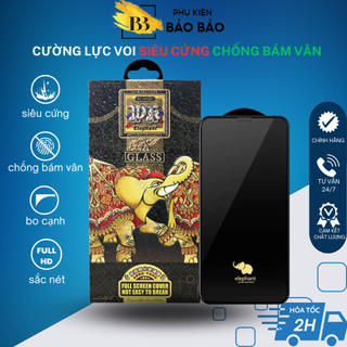 Kính Cường Lực Chống Bám Vân Tay WK Elephant Con Voi FullBox Dành cho IPhone 7/8/s/plus/X/s/smax/11/12/13/14/pro/promax