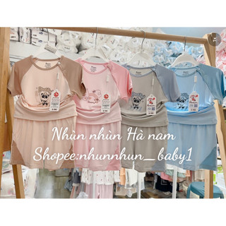 Bộ cộc tay cài vai Avaler size 6-9m đến 3-4y