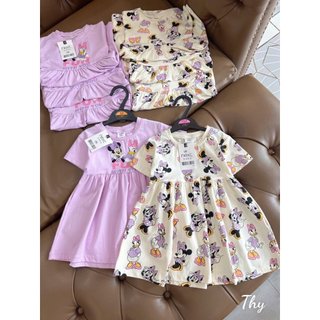 Set 2 váy mickey donal bé gái