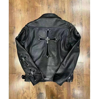 [Order]Áo khoác da Chrome hearts cao cấp ảnh thật 100%