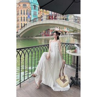 Váy maxi dập ly kết hoa cao cấp TKCC loại 1
