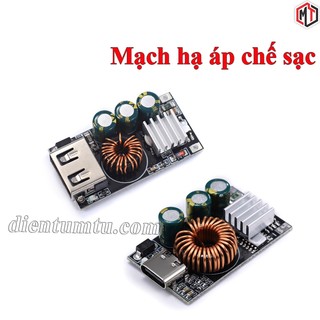 Mạch hạ áp chế sạc có hỗ trợ sạc nhanh qc2.0 qc3.0 dc 10-30v