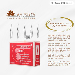 (CHÍNH HẢNG )lưỡi dao mổ , rạch mụn Doctor