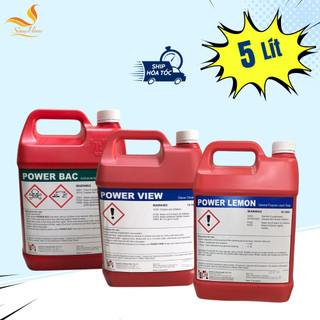 Tẩy rửa bồn cầu, tẩy kính, tẩy sàn Power Bac, Power View, Power Lemon, Day Break hãng Klenco can 5L
