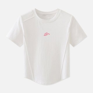 Áo Thun Tee Basic Hello Gorgeous 100% Cotton Co Giãn BLACK/WHITE/ LIGHT PINK Mẫu Mới 2024 by HINNA