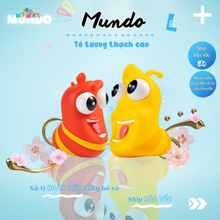 Tô tượng thạch cao size l 060 ấu trùng tinh nghịch larva, thạch cao anime mundo