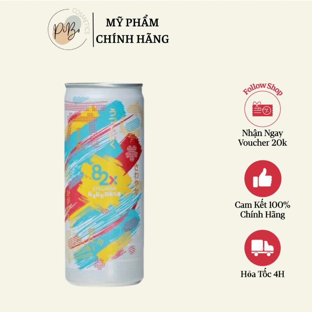 [Lẻ 1 Lon] Nước Giải Khát Bổ Sung Collagen Đẹp Da 82x Kakemono