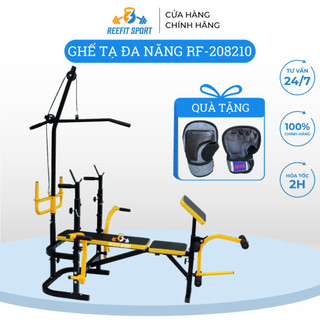 Ghế tạ đa giàn tạ đa năng có xô trước + bàn tập tay rf 208210 + tặng găng tay