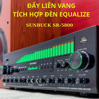  Amply karaoke bluetooth Sunbuck SR 5800 Starklok 9200Amly công suất lớn 1200w âm ly 7.1 Âm ly kèm giàn equalize 