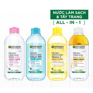 (Chuẩn Pháp ) Nước Tẩy Trang Garnier Skin Active 400ml Pháp