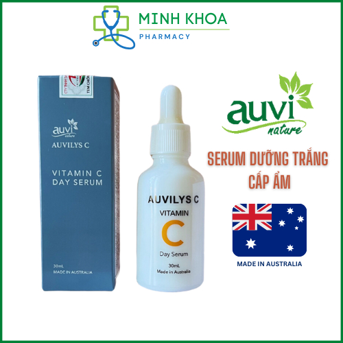 Tinh chất làm trắng Auvilys C Vitamin Serum giúp cấp ẩm, chống lão hóa da chính hãng Auvi Nature LAL
