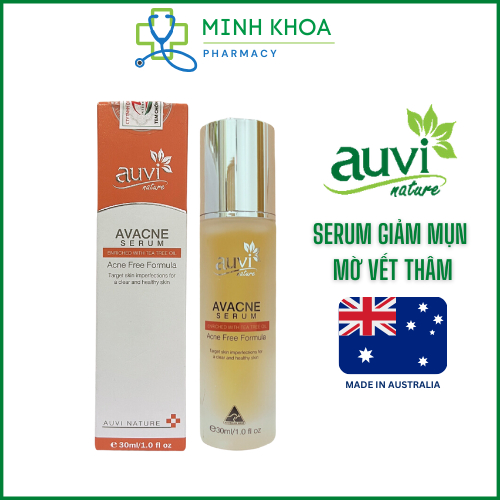 Tinh chất giảm mụn, mờ vết thâm Avacne serum 30ml chính hãng Auvi Nature LALISSE