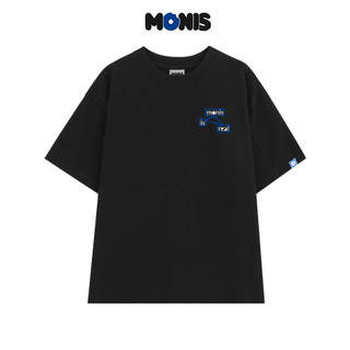 Áo thun unisex basic oversize real.line 100% cotton - monis chính hãng