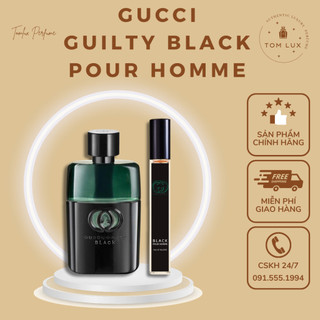 (MẪU THỬ) Nước Hoa Nam Gu Chì Guilty Black Pour Homme EDT TomLux 10ml