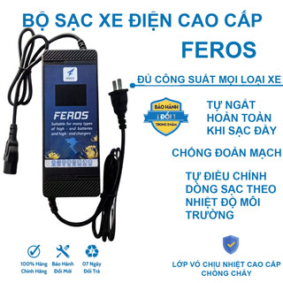 Sạc Xe Đạp Điện Xe Máy Điện 48V 12Ah 20Ah 60V  [ BẢO HÀNH 14 THÁNG, Tự Ngắt Chống Phồng]