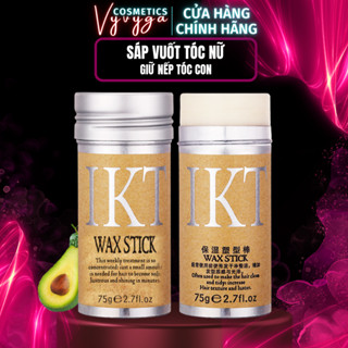 Sáp vuốt tóc con IKT Wax Stick 75g giữ nếp tóc con keo tạo kiểu tóc nữ, trẻ em dạng thỏi mềm dưỡng ẩm chuốt tóc con SA04