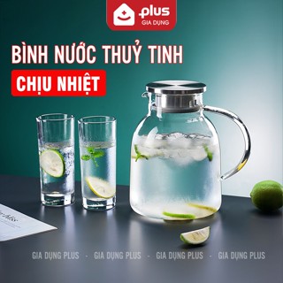 Bình Nước Thuỷ Tinh Chịu Nhiệt 2 Lít Dung Tích Lớn, Borossilicate An Toàn Không Chứa Chì Cao Cấp PHALEDO
