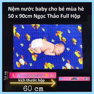 [FREESHIP] NỆM NƯỚC BABY NGỌC THẢO SIÊU MỎNG MÙA HÈ CHO BÉ 50*90cm FULL HỘP