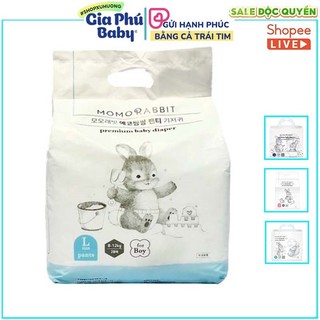 Bỉm momo rabbit nội địa HÀN Quốc dán/quần đủ size S36/M32/L30/xl28/L28/xl22/xxl18
